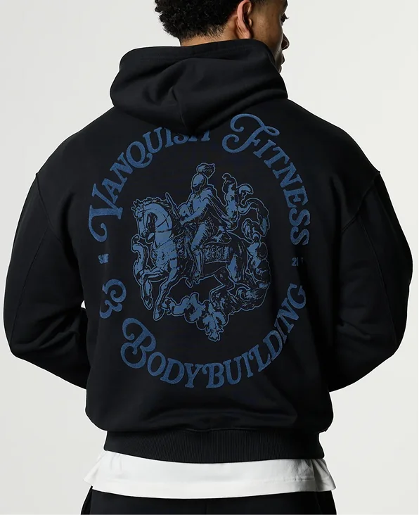 CAMELOT BLACK OVERSIZED HOODIE