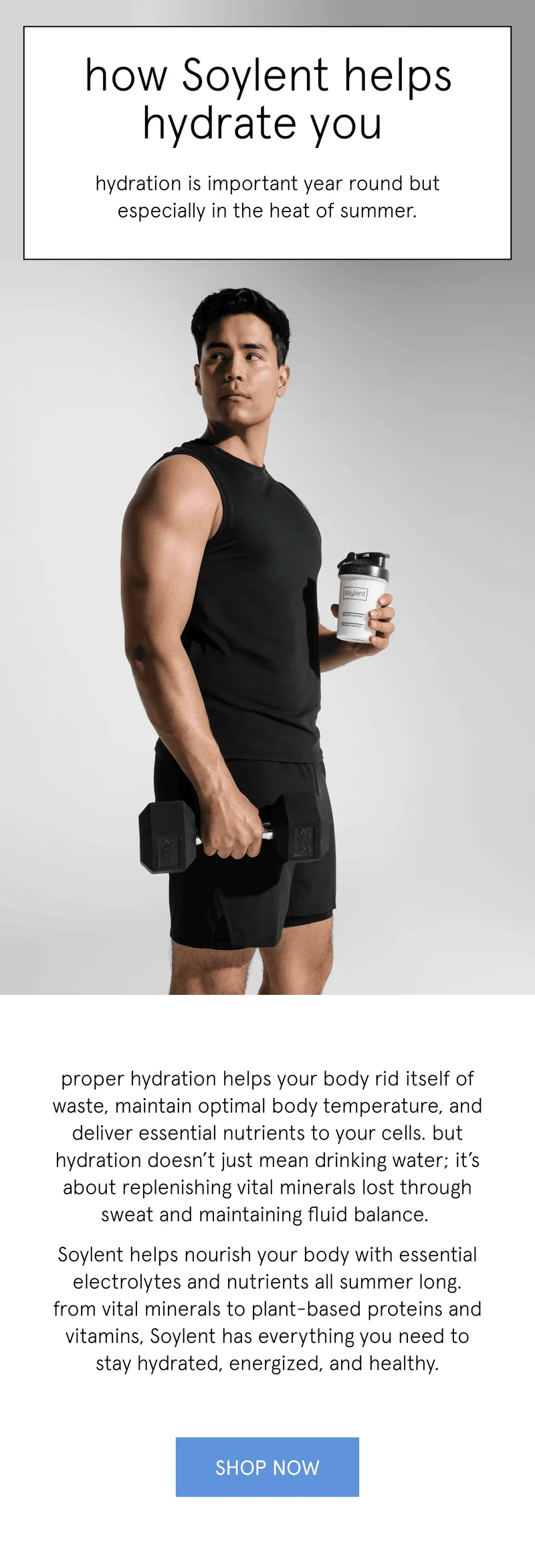 how Soylent helps hydrate you