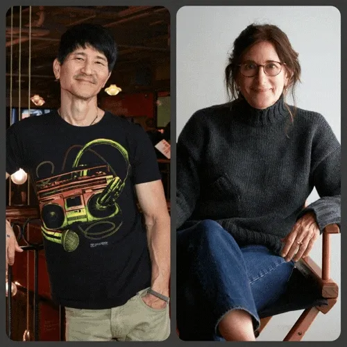Portrait images of Gregg Araki, Nicole Holofcener, Richard Linklater, and
John Pierson.
