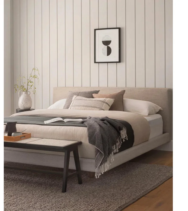 Tessu Clay Taupe California King Bed