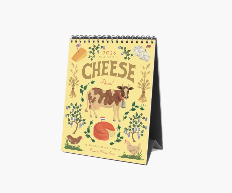 Image of 2026 Desk Calendar - Cheese