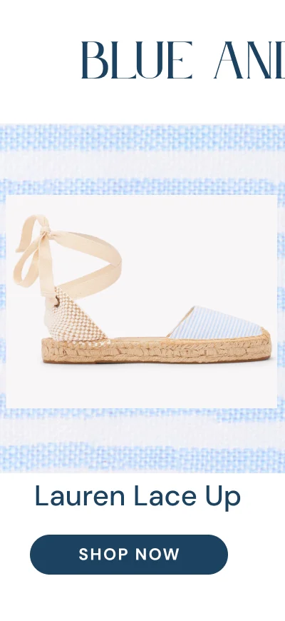 The Lauren Lace Up Espadrille