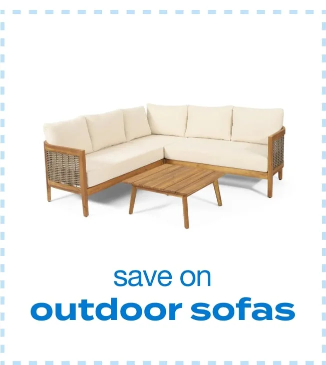 Save on Outdoor Sofas