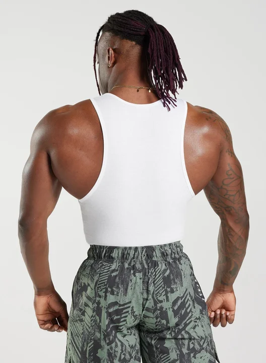RIBBED TANK 1PK - WHITE.
