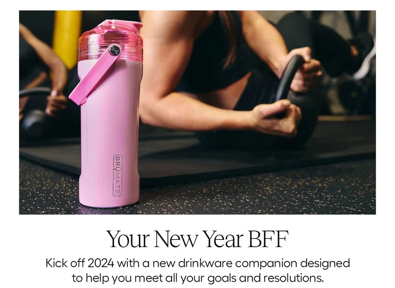 Your New Year BFF - Kick off 2024 with a new drinkware companion designed to help you meet all your goals and resolutions.