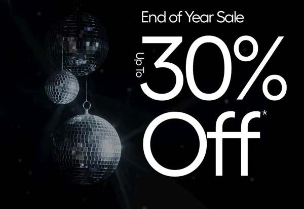 End of Year Sale, up to 30% Off
