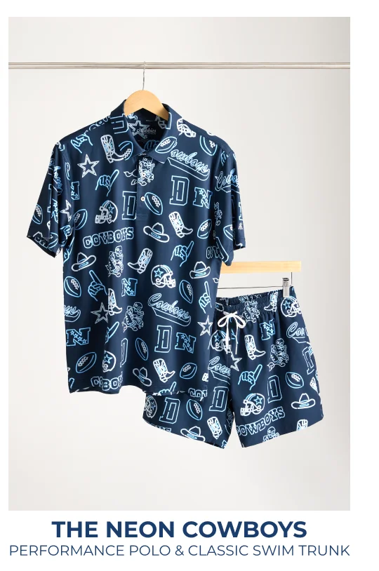 Performance Polo & Classic Swim Trunk: The Neon Cowboys