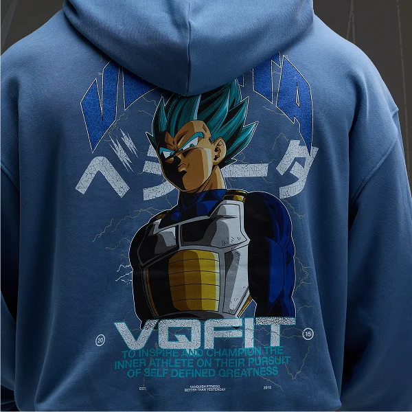 Vanquish DBS Vegeta SSGSS Blue Oversized Hoodie