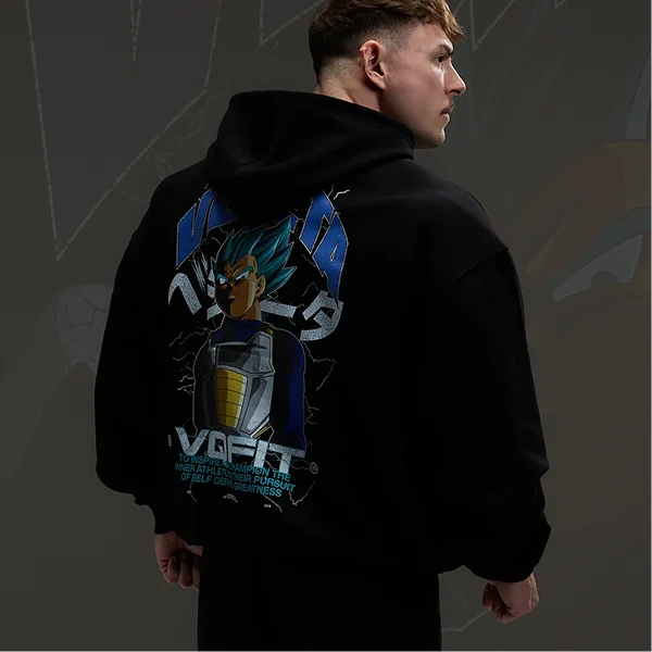 Vanquish DBS Vegeta SSGSS Black Oversized Hoodie