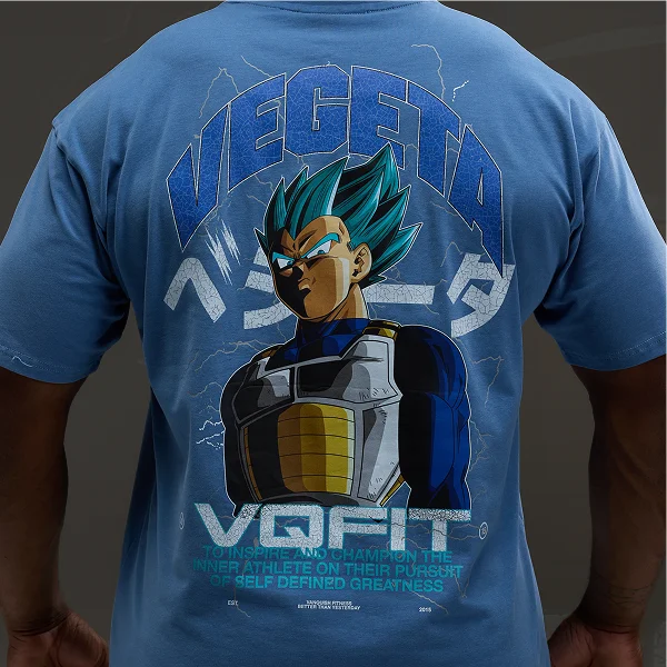 Vanquish DBS Vegeta SSGSS Blue Oversized T Shirt