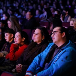A theater full of excited Festival attendees.