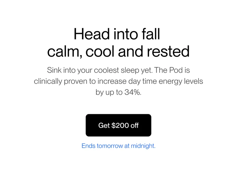Head into fall calm, cool and rested