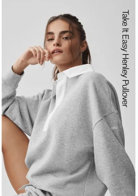 Take it Easy Henley Pullover