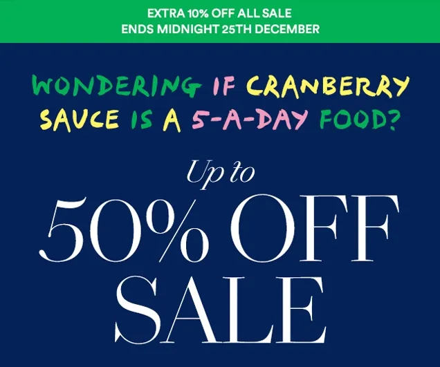 UP TO 50% OFF SALE