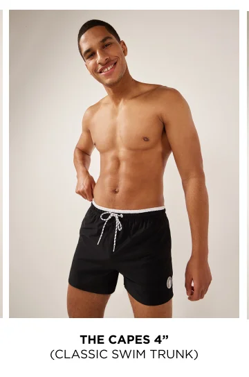 Classic Swim Trunk: The Capes 4"