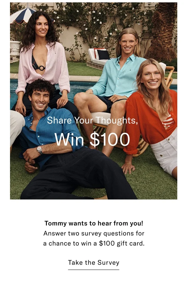 Share your thoughts, win $100