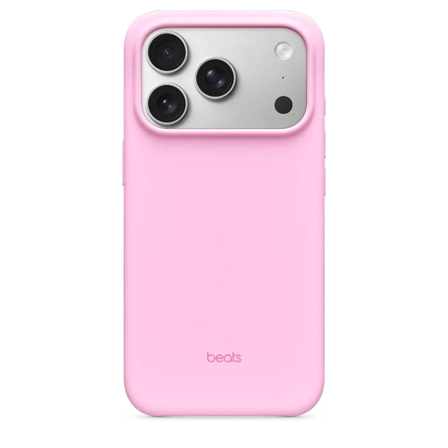 Closeup of the Beats iPhone 17 Pro Case with camera cut-out and matte finish