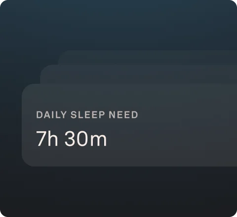 DAILY SLEEP NEED