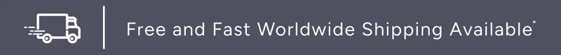 Free and fast worldwide shipping available