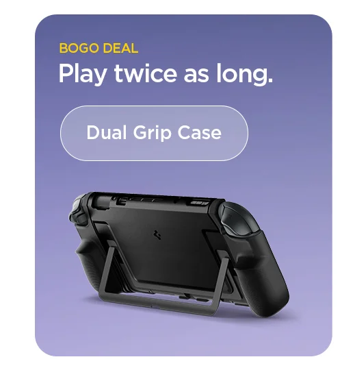 BOGO Deal: Nintendo Switch 2 Dual Grip case. Play twice as long.