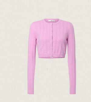 pointelle sweater be mine cardigan candy heart pink