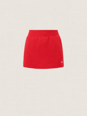 accolade skirt bright red