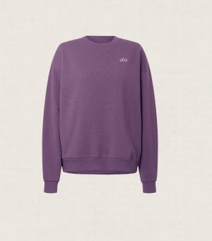 accolade crew neck pullover plum kiss