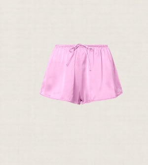 silk luminous short candy heart pink