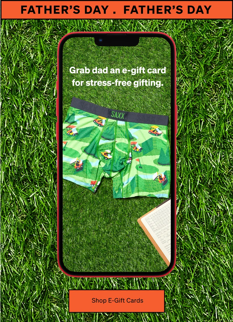 Grab dad an e-gift card for stress-free gifting.