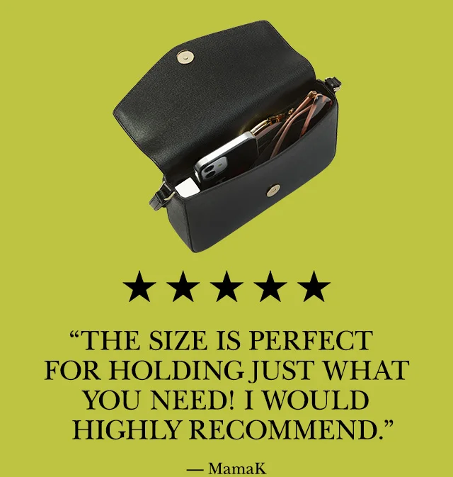 "The size is perfect for holding just what you need! I would highly recommend."