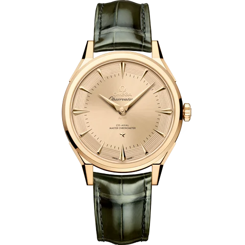 140.53.39.21.99.001 - 39.4 mm, Moonshine™ gold on leather strap