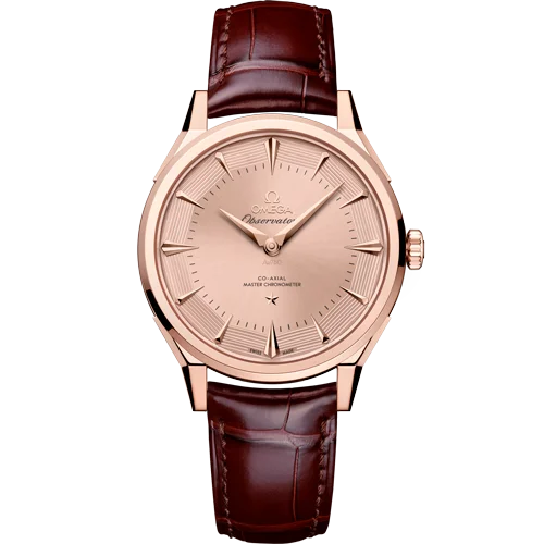 140.53.39.21.99.002 - 39.4 mm, Sedna™ gold on leather strap