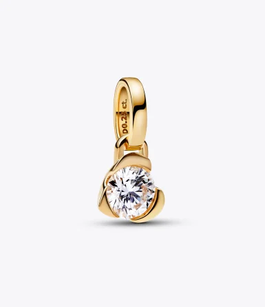 Pandora Talisman 14k Gold Lab-grown Diamond Heart Pendant Pandora Talisman 14k Gold Lab-grown Diamond Heart Pendant