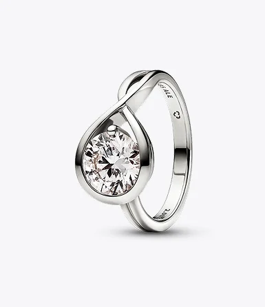 Pandora Infinite Sterling Silver Lab-grown Diamond Ring Pandora Infinite Sterling Silver Lab-grown Diamond Ring