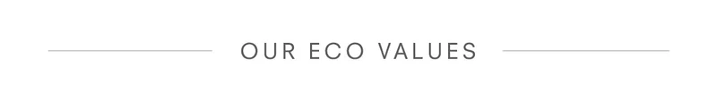 Our Eco-Values