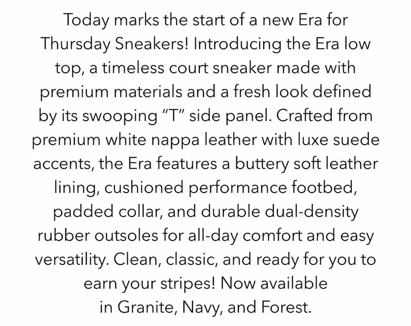 New Era For Thursday Sneakers!