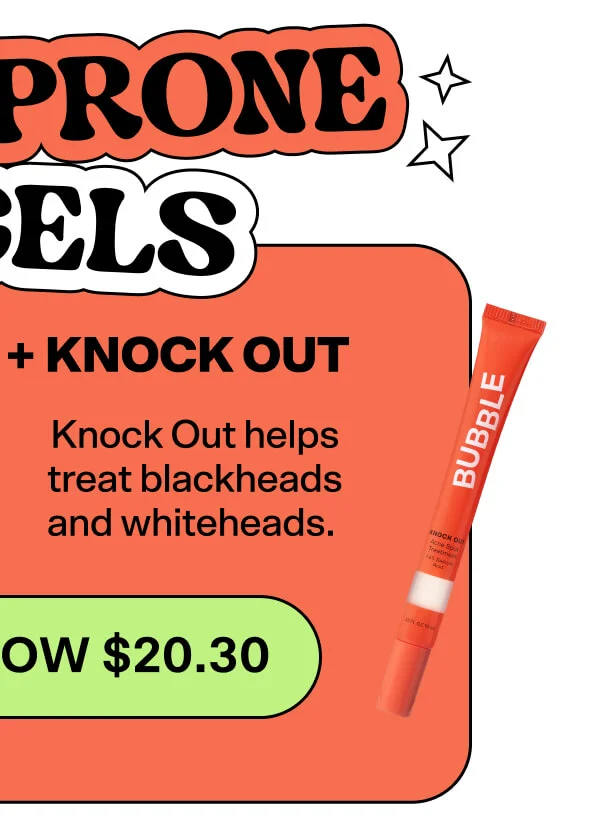 [WAS $29 NOW $20.30] + KNOCK OUT Knock Out helps treat blackheads and whiteheads.