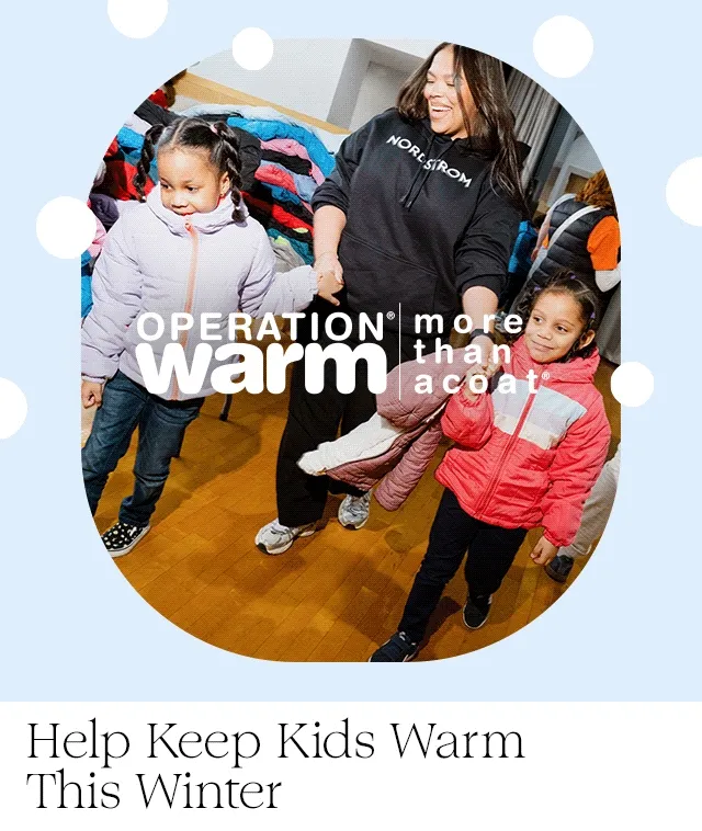 Help keep kids warm this winter. Children in their new coats.