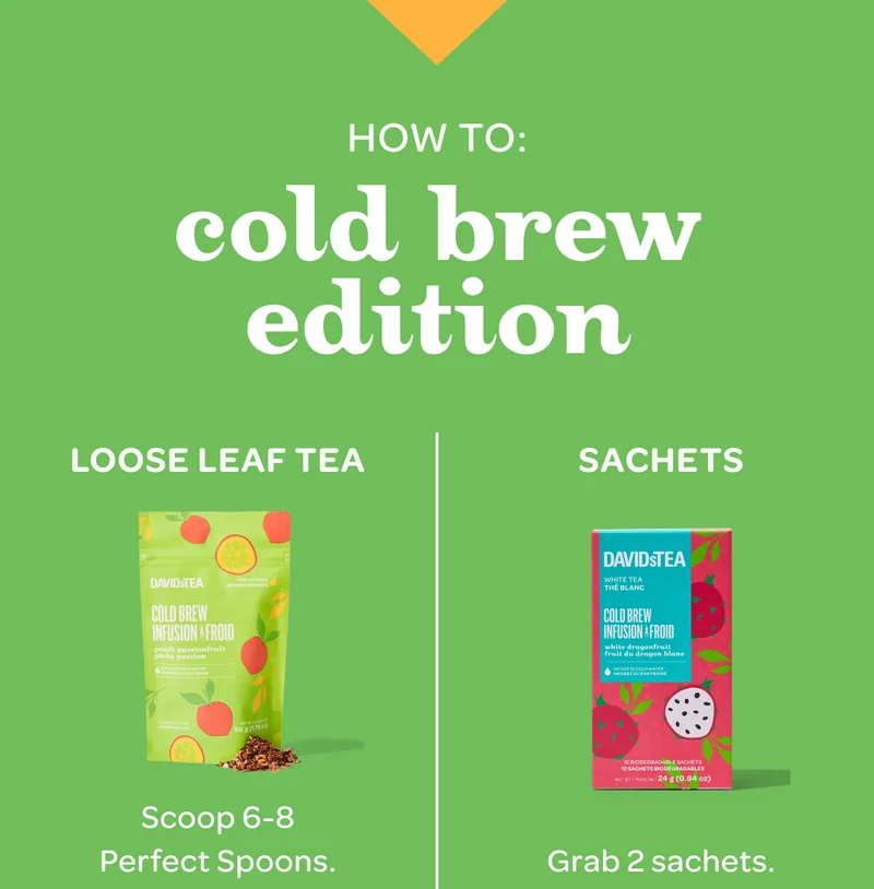 How to: cold brew edition - Loose leaf tea, Sachets