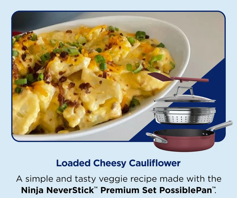 Loaded Cheesy Cauliflower