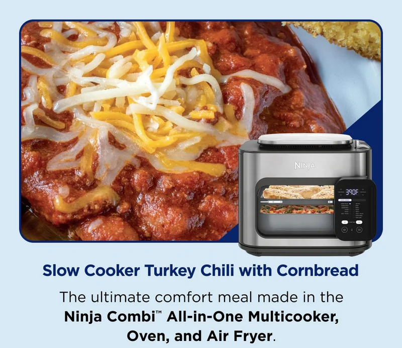 Slow Cooker Turkey Chili with Cornbread