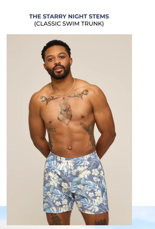 Classic Swim Trunk: The Starry Night Stems