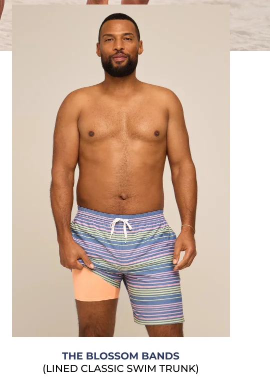 Lined Classic Swim Trunk: The Blossom Bands