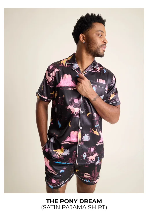 Satin Pajama Short: The Pony Dream
