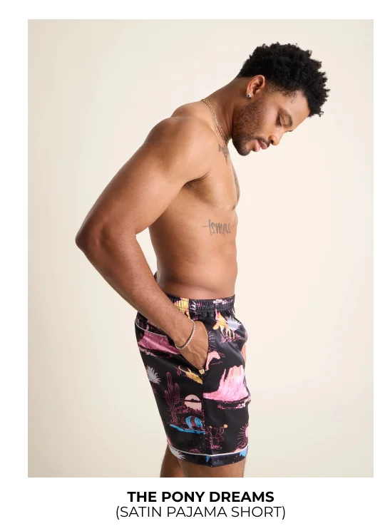 Satin Pajama Short: The Pony Dreams