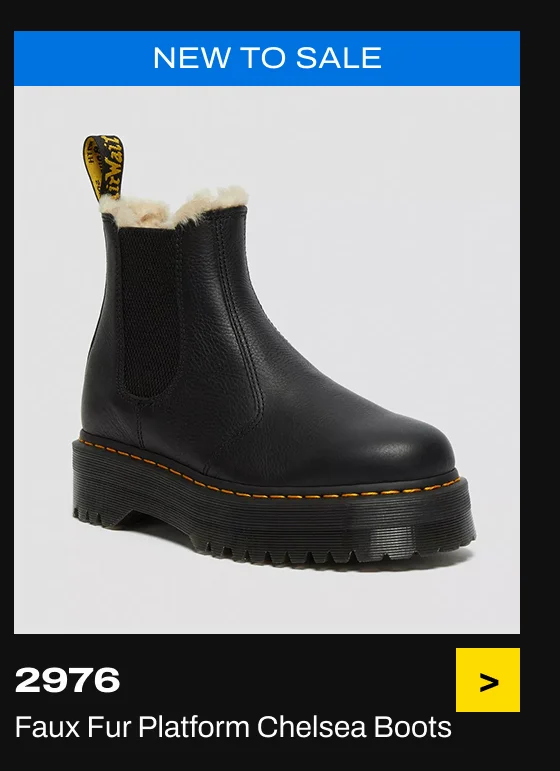 2976 Faux Fur Lined Platform Chelsea Boots