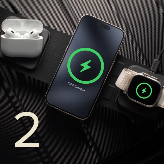 3-in-1 travel charger with MagSafe