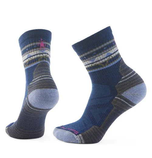 Women's Hike Zig Zag Valley Mid Crew Socks