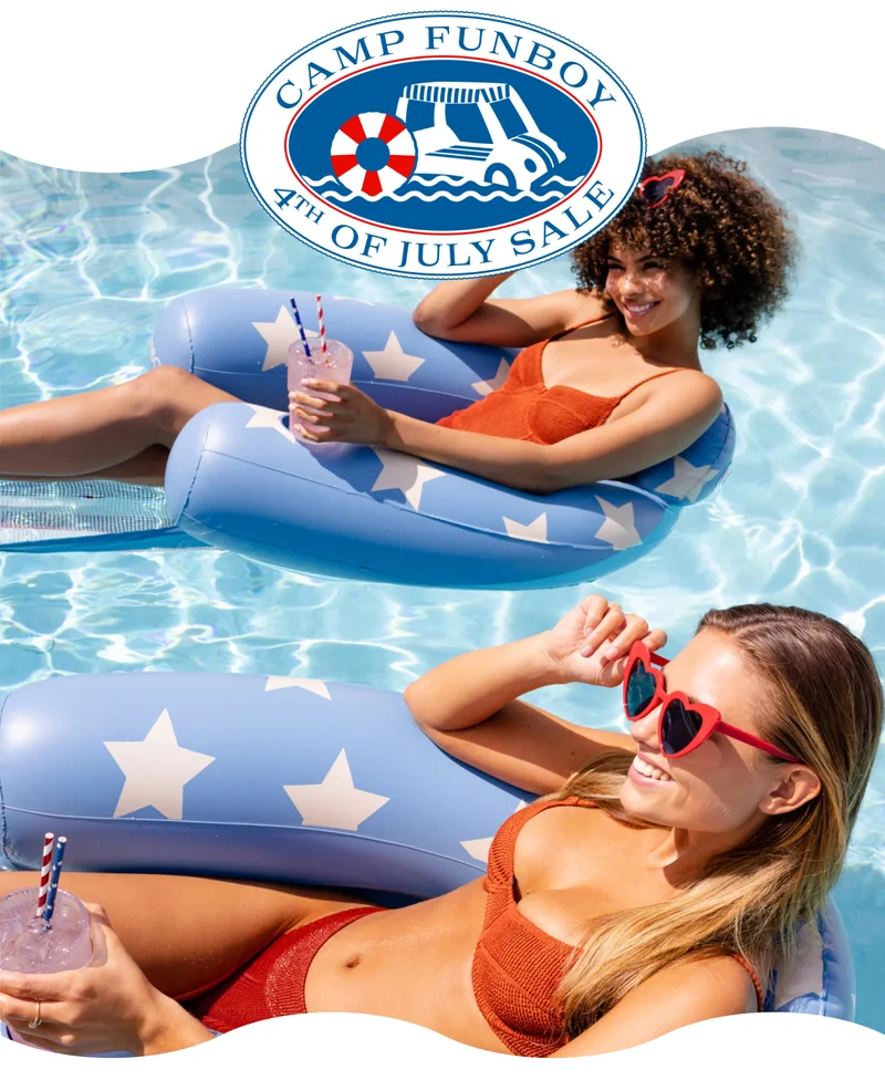 CAMP FUNBOY 4tTH OF JULY SALE