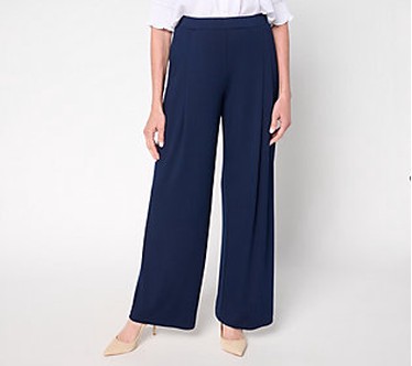 Susan Graver Essentials Regular Rayon Allure Knit Pant